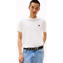 Tommy Jeans Erkek Tişört DM0DM20322 Ekru