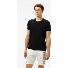 Nautica Regular Fit Bisiklet Yaka Kısa Kollu Erkek Tişört V55009T Siyah