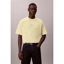 Calvin Klein Jeans Relax Fit Erkek Tişört LV04RC851G Sarı