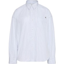 Calvin Klein Jeans Kadın Gömlek LV047F105G Mavi