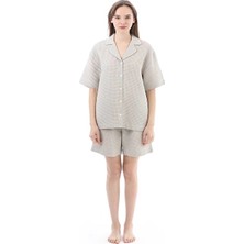 Cottons &amp; Clouds Kadın Şort Takımı CC7001 Vizon