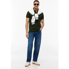 Tommy Jeans Erkek Tişört DM0DM20676 Koyu Yeşil