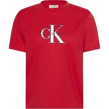 Calvin Klein Jeans Kadın Tişört LV047B865G Kırmızı