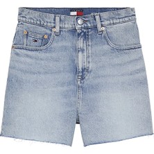 Tommy Jeans Kadın Şort DW0DW22694 Mavi