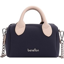 United Colors Of Benetton Kadın Çapraz Çanta BNT_1825 Lacivert/bej