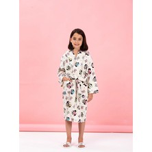 Özdilek Minnie Mouse Colours Disney Lisanslı Kapüşonlu Çocuk Bornozu 7/8 Yaş