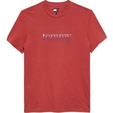 Tommy Jeans Erkek Tişört DM0DM22333 Kırmızı