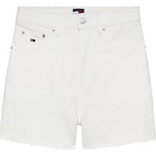 Tommy Jeans Kadın Şort DW0DW22695 Beyaz