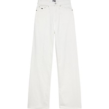 Tommy Jeans Kadın Kot Pantolon DW0DW22648 Beyaz