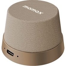 Özdilek Momax BS6HKL2 Vibe Go  Manyetik Wireless Taşınabilir Kablosuz Bluetooth Hoparlör Desert Titanyum