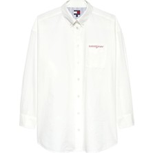 Tommy Jeans Kadın Gömlek DW0DW22218 Beyaz