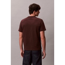 Calvin Klein Jeans Erkek Tişört LV04RB862G Kahverengi
