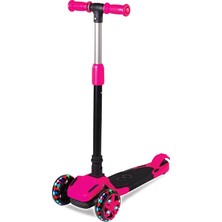 Cool Wheels Tulpar Işıklı Katlanır Scooter Pembe