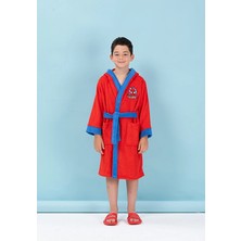 Özdilek Spiderman Red Nakışlı Lisanslı Kapüşonlu Çocuk Bornozu 5/6 Yaş