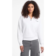 Guess Jeans Kadın Sweatshirt W5YQ09K68I4 Beyaz