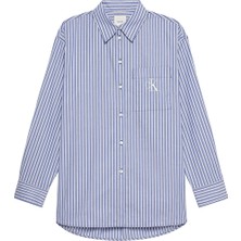 Calvin Klein Jeans Kadın Gömlek LV044D170G Mavi
