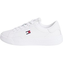 Tommy Jeans Kadın Script Cupsole Ayakkabı EN0EN02960YBL Beyaz