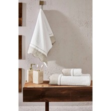 Cottons &amp; Clouds Retro Line Nakışlı Banyo Havlusu 100 x 150 cm