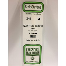 Evergreen 248 1,50*355 mm Ceyrek Daıre CUBUK-4ADET -Beyaz
