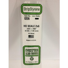 Evergreen 8206 Plastık ÇITA-355MM BOY-0,56X1,68MM-10 Adet -B