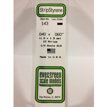 Evergreen 143 1,00*1,50*355 mm Köşeli Çubuk-10 Adet -Beyaz