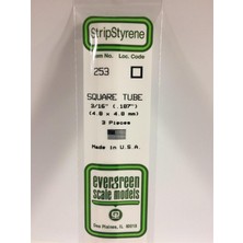 Evergreen 253 4,8*4,8*355 mm Kutu PROFIL-3ADET -Beyaz