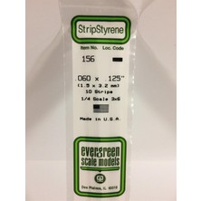 Evergreen 156 1,50*3,20*355 mm Köşeli Çubuk-10 Adet -Beyaz