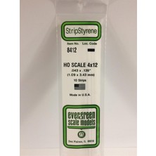 Evergreen 8412 Plastık ÇITA-355MM BOY-1,09X3,43MM-10 Adet -B