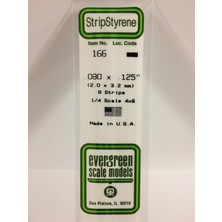 Evergreen 166 2,00*3,20*355 mm Köşeli Çubuk-8 Adet -Beyaz
