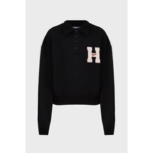 Tommy Jeans Kadın Sweatshirt DW0DW20537 Siyah