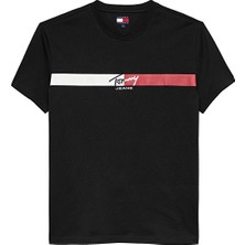 Tommy Jeans Erkek Tişört DM0DM22539 Siyah