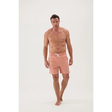 Cottons &amp; Clouds Beli Lastikli Regular Fit Su Itici Ip Bağlamalı Erkek Iki Yan Cep Detaylı Özellikli Mayo Şort CC0721 Italyan Kili