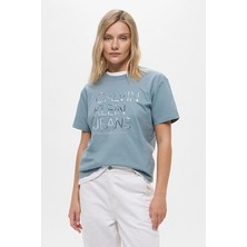 Calvin Klein Jeans Kadın Tişört J20J224987 Gri