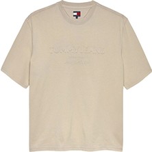 Tommy Jeans Erkek Tişört DM0DM22330 Bej