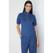 Onfashion Kadın Bluz 76373 Indıgo