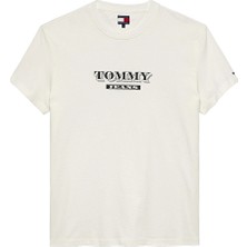 Tommy Jeans Erkek Tişört DM0DM22322 Beyaz