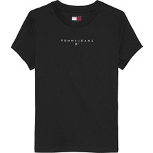 Tommy Jeans Kadın Tişört DW0DW21550 Siyah