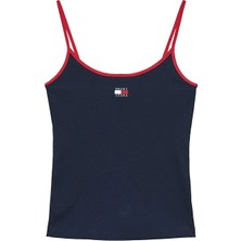 Tommy Jeans Kadın Tişört DW0DW22261 Mavi