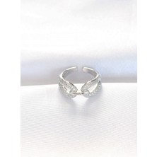 Valeo Zirkon Taşlı Silver Renk Ayarlanabilir Yüzük 5886 - 6407-5934