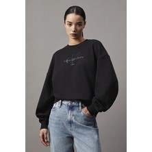 Calvin Klein Jeans Kadın Sweatshirt J20J224724 Siyah
