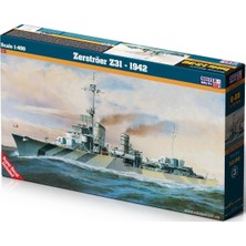Mistercraft G055 1/400 Zerströer Z31 1942 Zırhlı Gemi Plastik Model Kiti