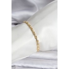 Valeo 14K Gold Renk Kaplama Zincir Model Kadın cm Bileklik 5886 - 6382-9711