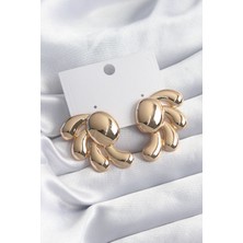 Valeo Pirinç Gold Renk Kadın Küpe 5886 - 8408-3327