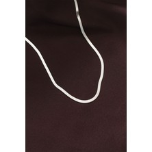 Valeo 316L Çelik Gümüş Renk 60 cm Italyan Zincir Kolye 5886 - 7292-5068