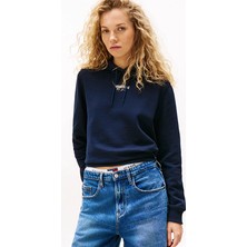 Tommy Jeans Kadın Sweatshirt DW0DW20943 Mavi