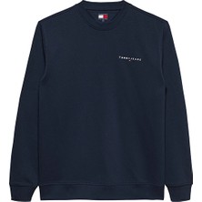 Tommy Jeans Erkek Sweatshirt DM0DM20249 Mavi