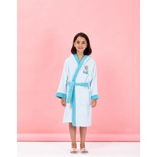 Özdilek Frozen Snowflake Nakışlı Disney Lisanslı Kapüşonlu Çocuk Bornozu 9/10 Yaş