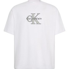 Calvin Klein Jeans Erkek Tişört LV04RE815G Beyaz