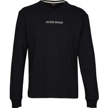 Guess Jeans Erkek Regular Fit Sweatshirt M5RI84K8HM0 Lacivert