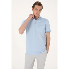 Pierre Cardin Regular Fit Kısa Kol Erkek Tişört 2201913 Açık Mavi
